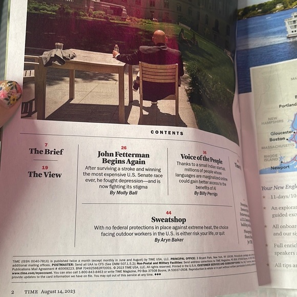 Time Magazine  August 14th 2023  Senator John Fetterman - Picture 2 of 3